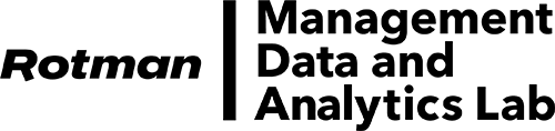 Rotman Wordmark + bar + flush-left, stacked name